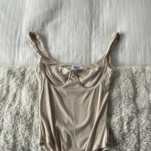 Princess Polly Kloye Bodysuit Beige